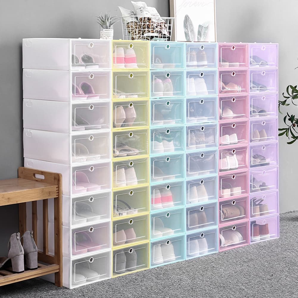 Sneaker Box Organizador De Tenis Sapatos E Objetos 10 Caixas CORES DIVERSAS