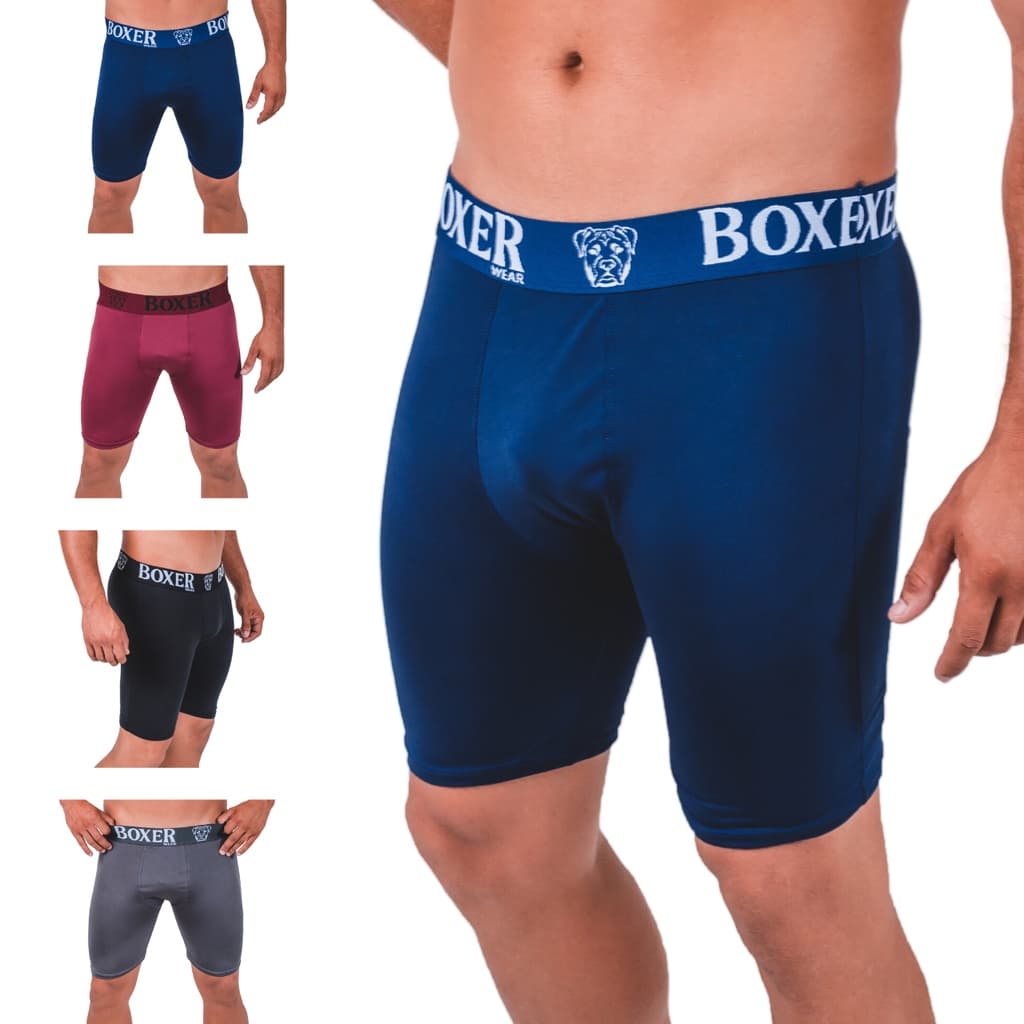 Kit C/10 Boxer Long Ciclista Luxo Cueca Box Conforto Direto da Fábrica