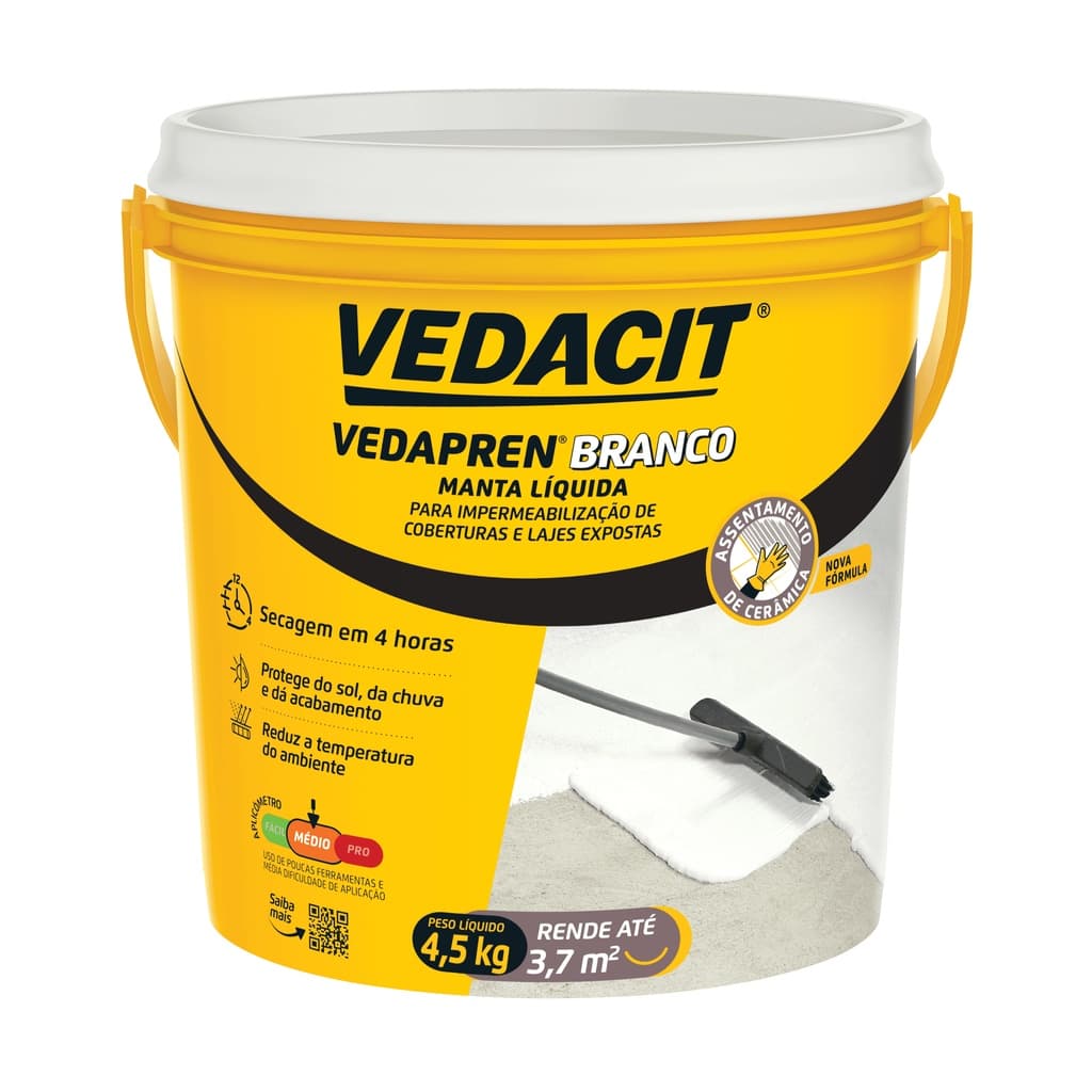 Manta Liquida Branca Vedapren 4.4 kg Vedacit