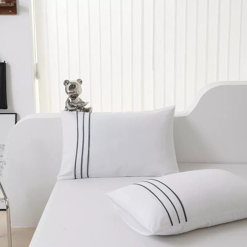 Capa De Edredom King Size Bordada Com Capa Pra Travesseiros Roupa de Cama King