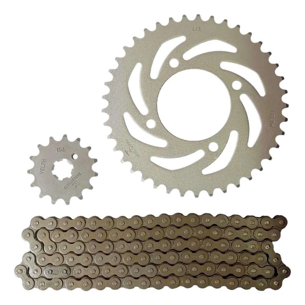 Kit Relação Transmissão - Yamaha Crypton T115 2010 2011 2012 2013 2014 2015 até 2016