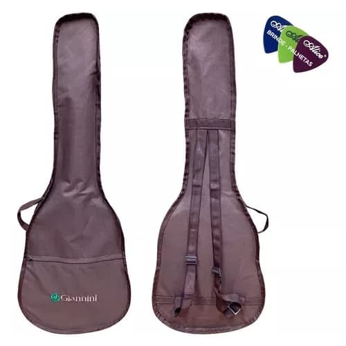 Capa P/ Violão Clássico Simples "giannini" - Marrom
