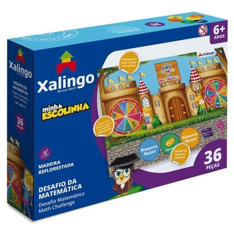 Brinquedo Pedagogico Desafio Da Matematica 36pcs