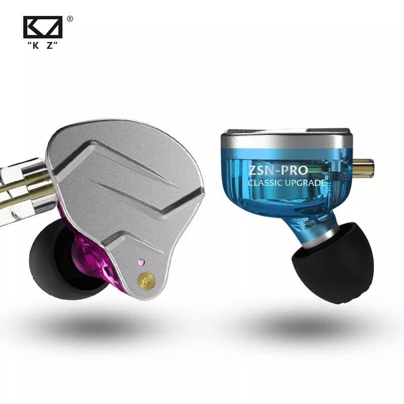 Fone de Ouvido KZ ZSN PRO Tecnologia Híbrida Profissional Bass Metal Games Músicos Retorno de Palco Zsn Pro X Zs10 CRA