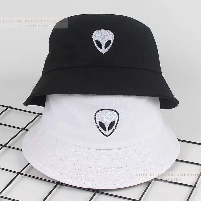 Tmdbyx black white solid Alien Bucket Hat Unisex Bob Caps Hip Hop Gorros Men /Women  Panama Cap Beach Sun Fishing Boonie