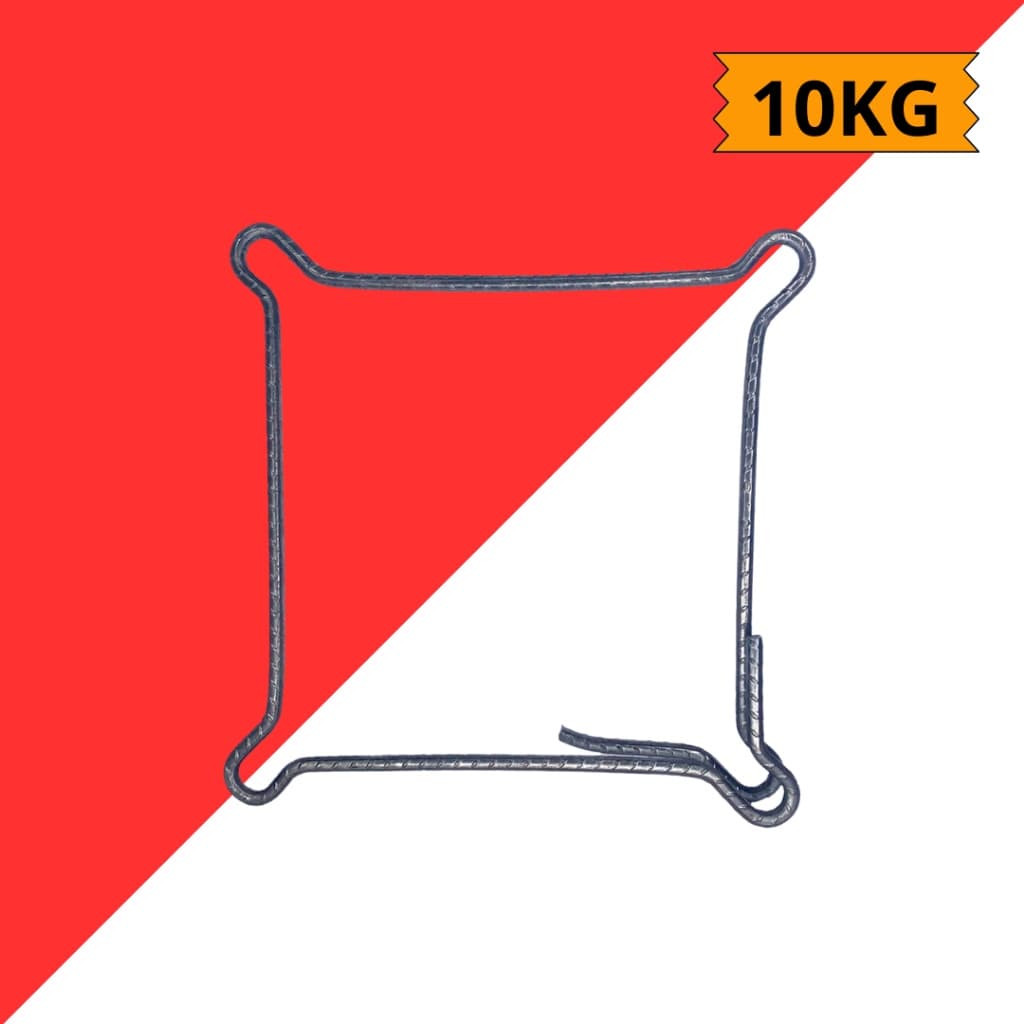 Estribo Quadrado com encaixe 10mm ferro 4.2mm