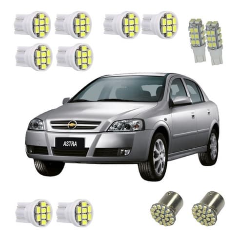 Kit Lampadas Led Astra 99 Até 2002 C/lampada 28 Leds