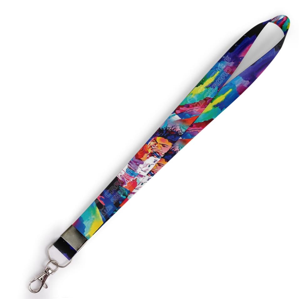 Cordão personalizado Michael Jackson para crachá ou chaveiro com Mosquete