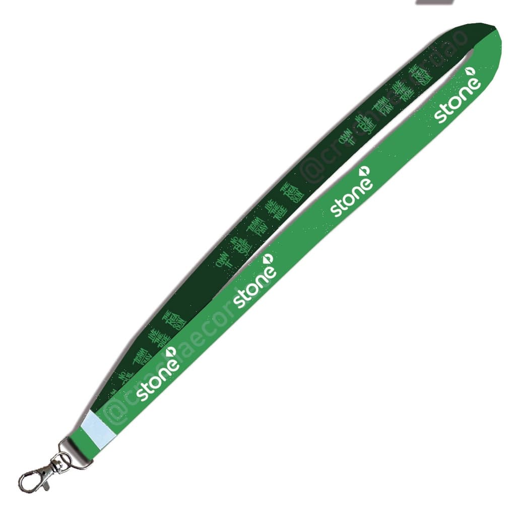 Cordão personalizado Stones para crachá ou chaveiro com Mosquete