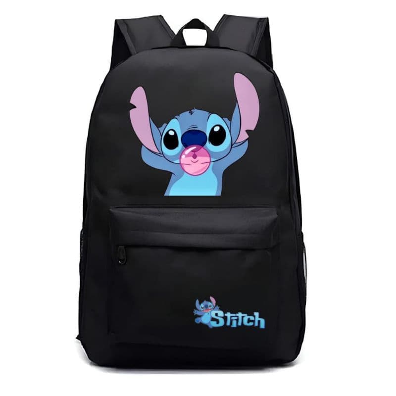 Mochila Estampada Personagens Feminina e Masculina Ideal para Escola Viagem Academia Passeio Stitch