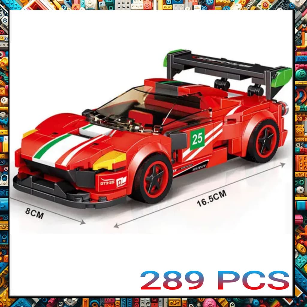 CARRINHO DE BRINQUEDO MONTAR E CONSTRUIR TIPO LEGO COM 289 PEÇAS