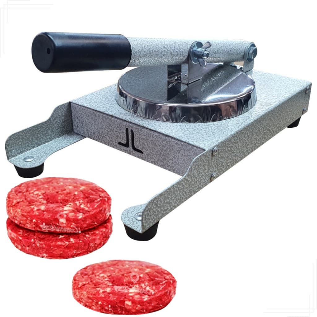 Modelador Prensador Industrial + Formas De Fazer Hambúrguer Artesanal Profissional