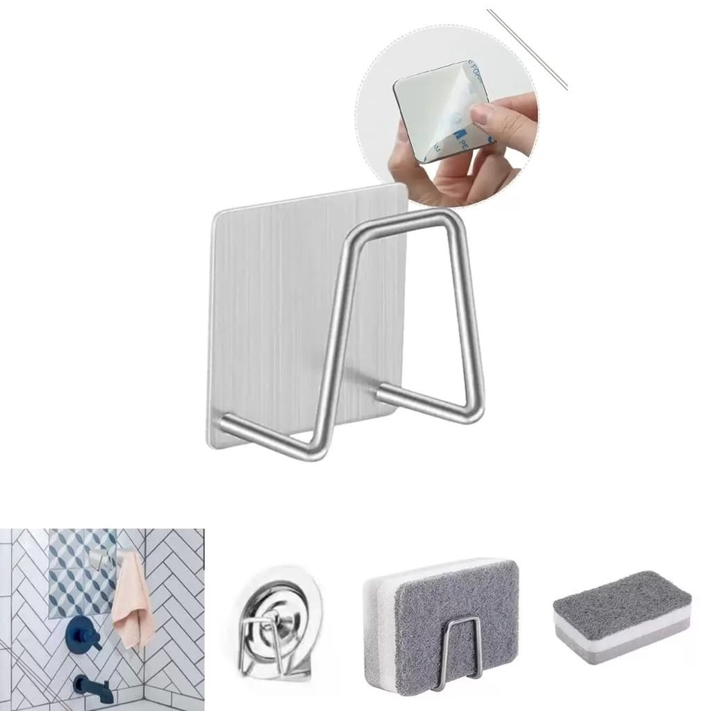 Suporte Adesivo Esponja Bucha Pia Aço Inox Louça Cozinha