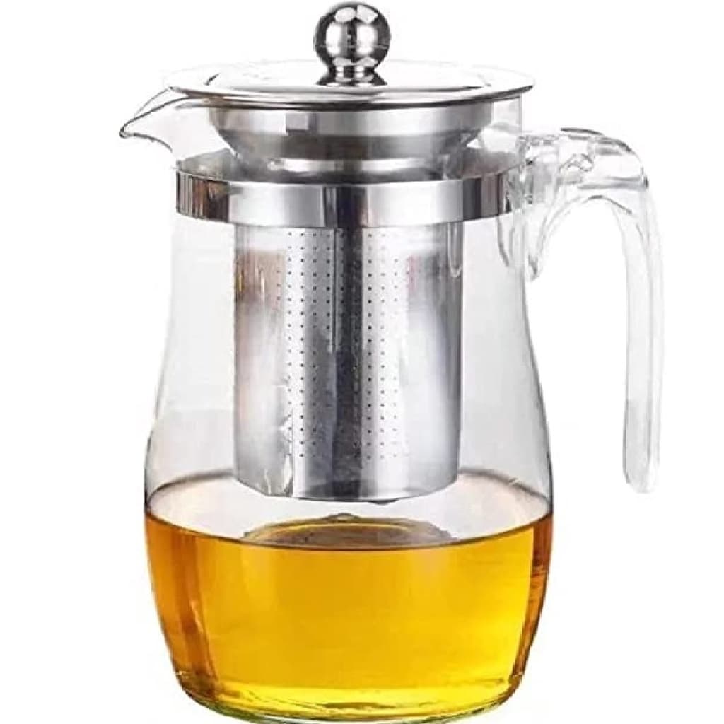 Chaleira de Vidro 750ml com Infusor em Aço Inox