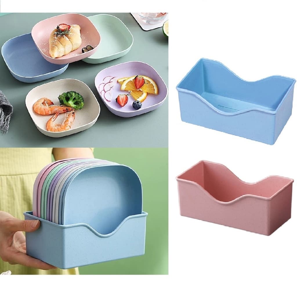 Jogo de Pratos Plástico Cozinha Conjunto Infantil Bebê Com Suporte Your House