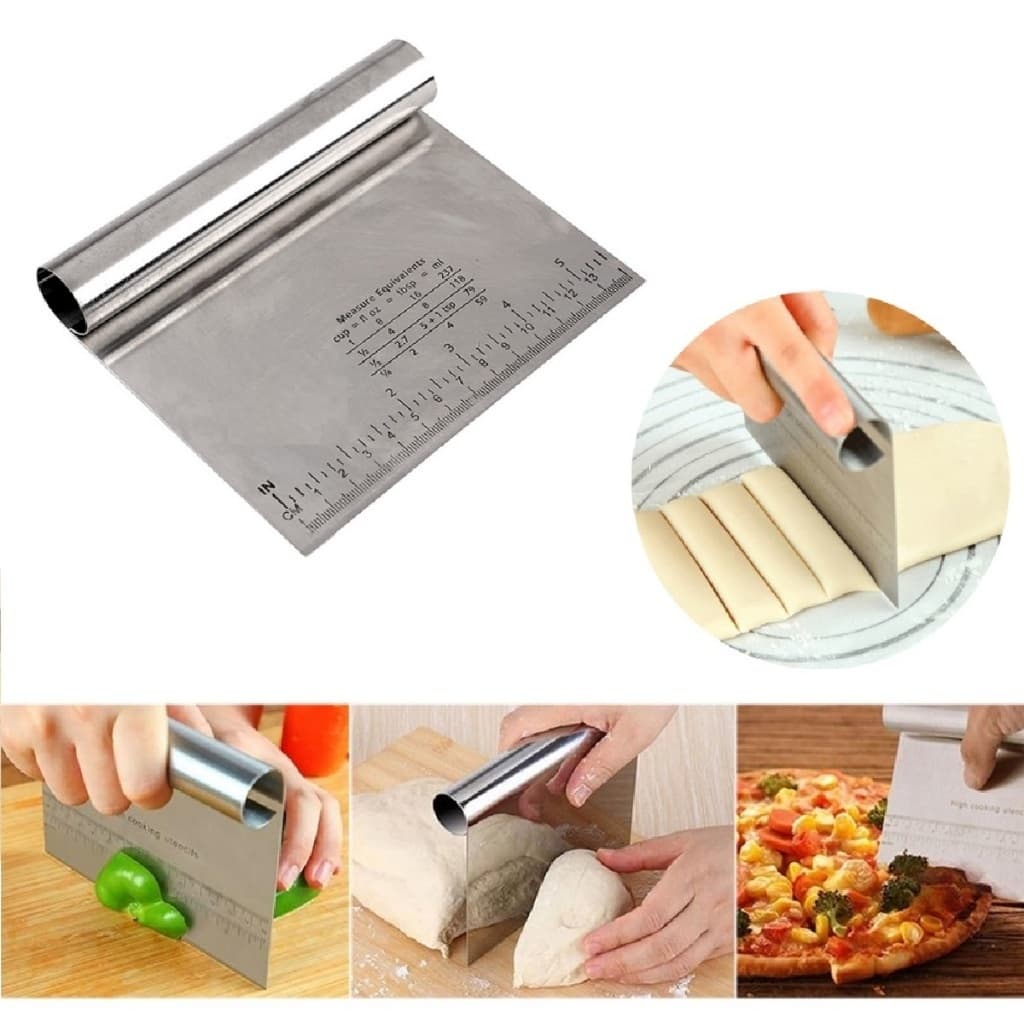 Raspador Espátula Inox Prática Massa Pizza Pão Chocolate
