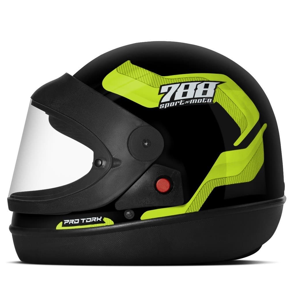 Capacete Pro Tork New Sport Moto 788 Automático Fechado Moto