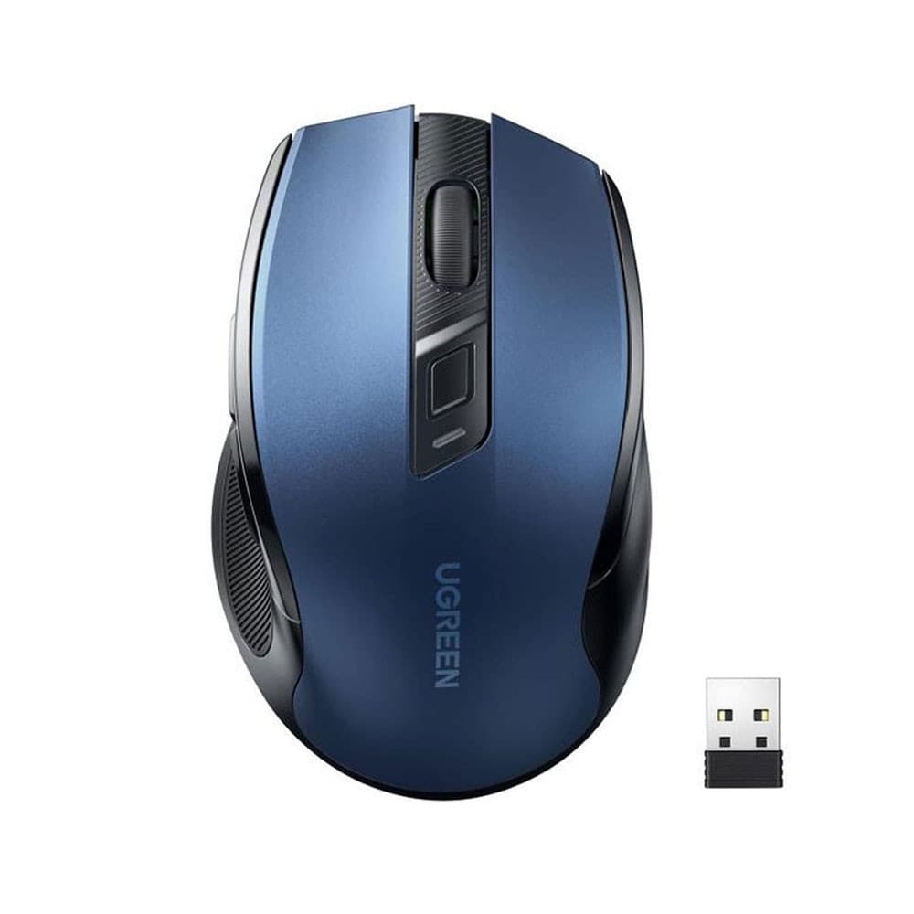 Mouse Sem Fio Ugreen Sensor 4000Dpi Wireless 2.4GHz Azul