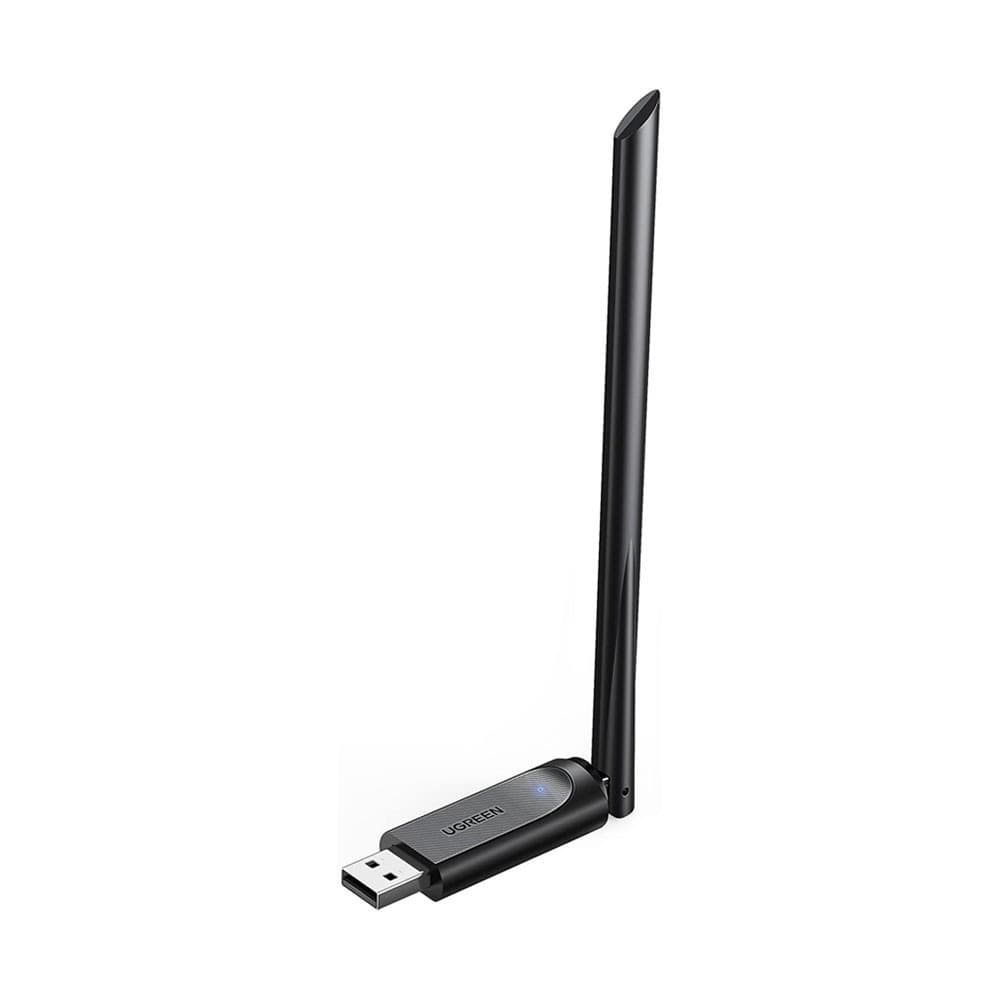 Adaptador WiFi Sem Fio Usb A Ugreen 2,4/5Ghz Dual Band Preto