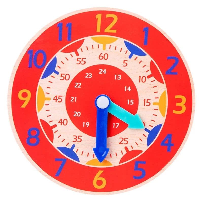 Relógio montessori horas AM/PM