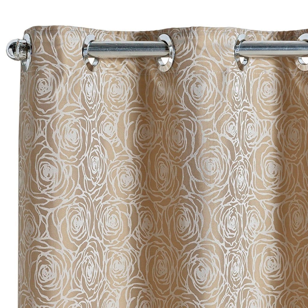 Cortina Jacquard Atenas Flowers 2,70 m x 1,60 m