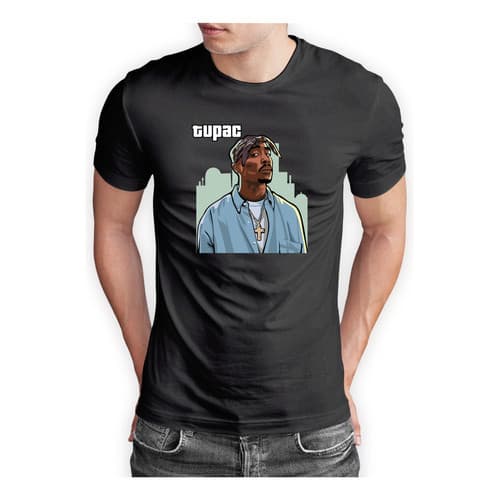 Camiseta Camisa Tupac Shakur 2pac Thug Life Rap Anos 90 Swag
