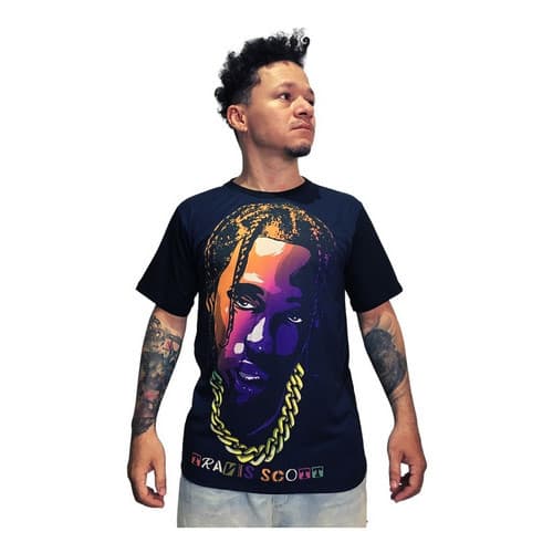 Camiseta Camisa Travis Scott Trap Rap Swag Tey Malha 30.1