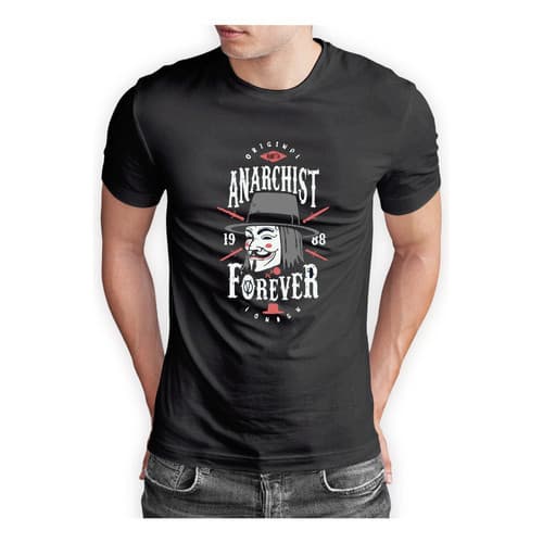 Camiseta Camisa Vendetta Anonimous Anarchist Malha Premium