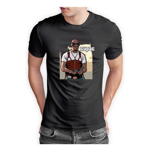 Camiseta Camisa Tupac Shakur 2pac Thug Life Rap Anos 90 Swag