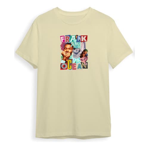 Camiseta Frank Ocean Artista Pop R&b Rap Soul Musica Malha
