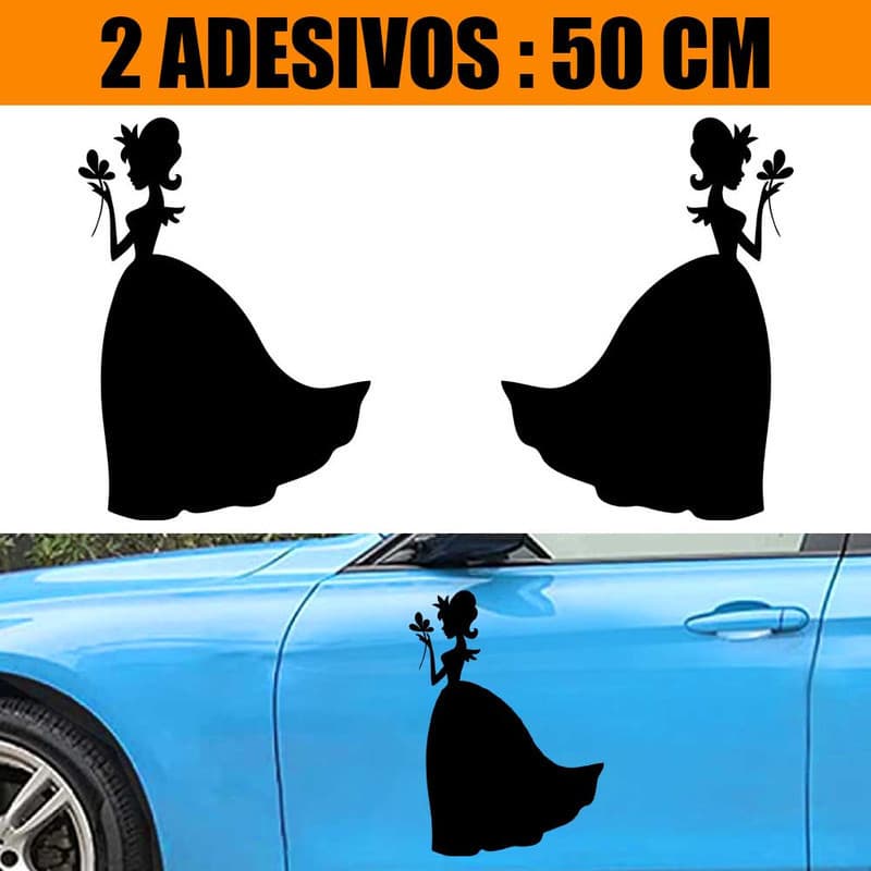 Kit Adesivos Carro Caminhão 2 Lados - Princesa Delicada