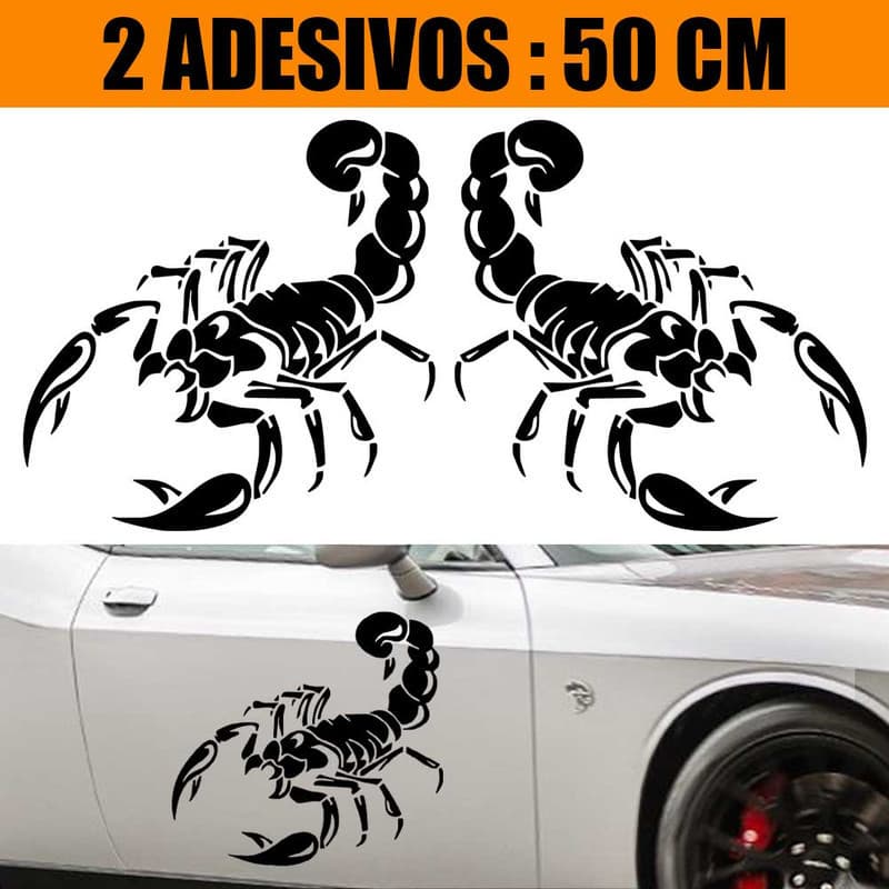 Kit Adesivos Carro Caminhão 2 Lados - Escopião Realista