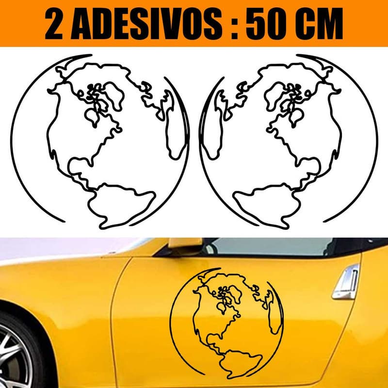 Kit Adesivos Carro Caminhão 2 Lados - Terra Lineart