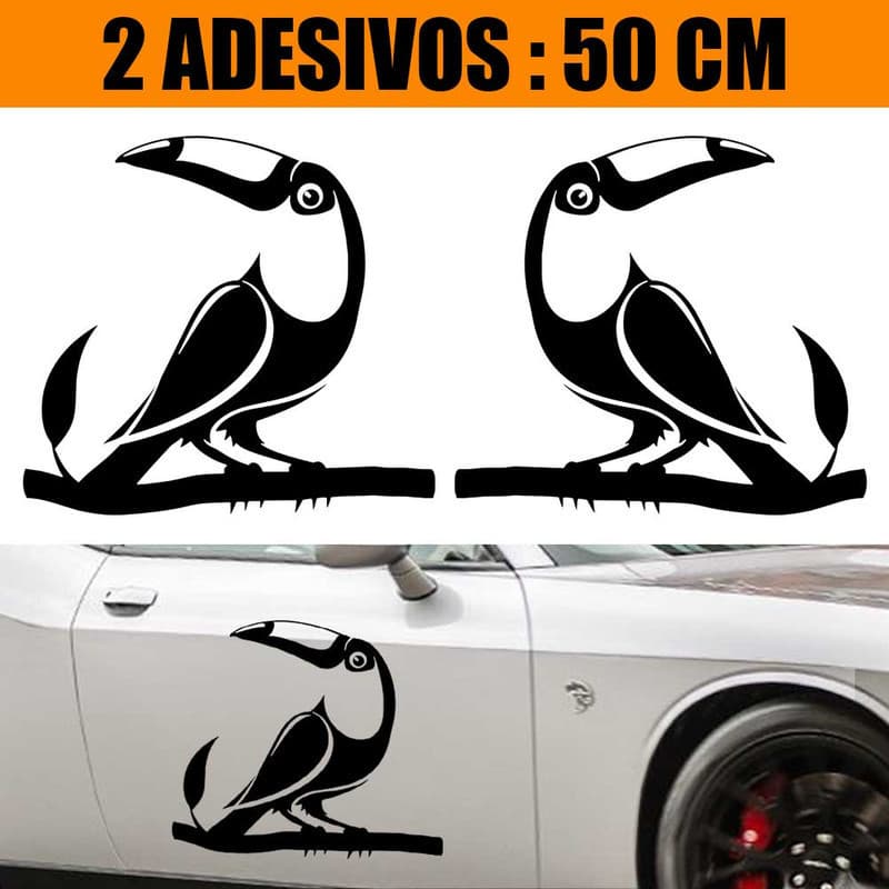 Kit Adesivos Carro Caminhão 2 Lados - Tucano Realista