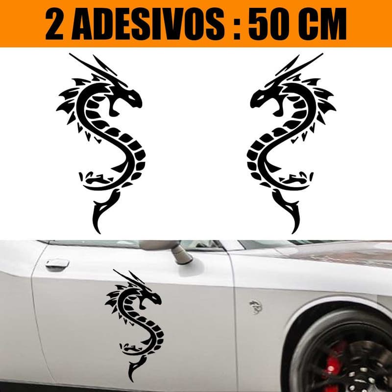 Kit Adesivos Carro Caminhão 2 Lados - Serpente Naja Art