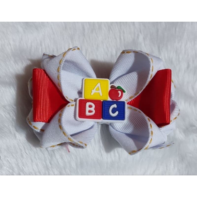 Laço de cabelo infantil escolar volta às aulas laços de cabelo laços de menina