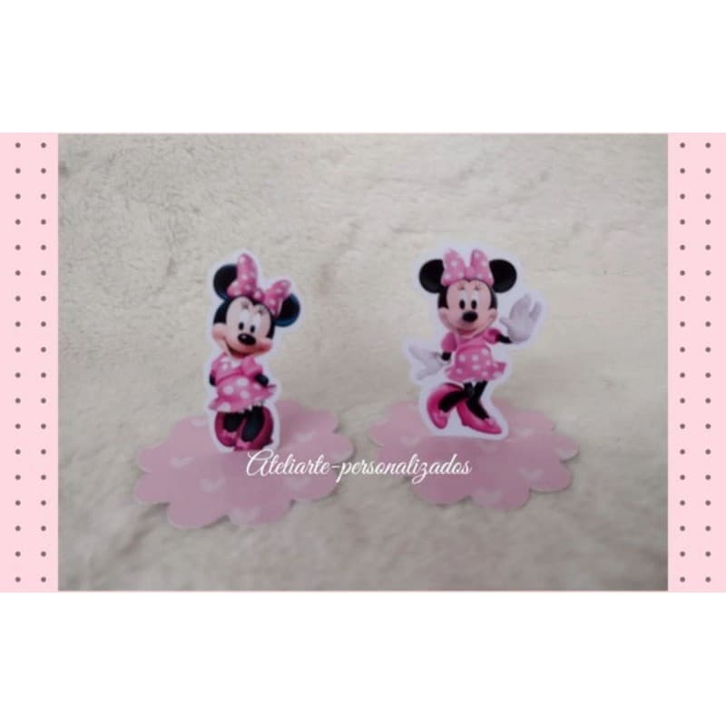 Apliques 3d Minnie Rosa