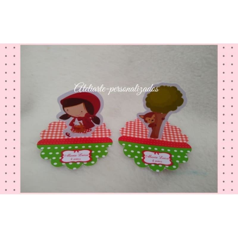 Apliques 3d Chapeuzinho Vermelho