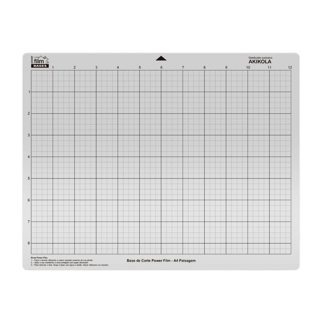 Base de Corte A4 Akikola Paisagem Para Silhouette Cameo, Cameo 1, 2, 3 e 4 - Com Cola