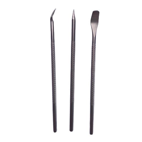 Kit Aiko Manicure Mini  Pocket Com 3 Peças Em Aço Inox