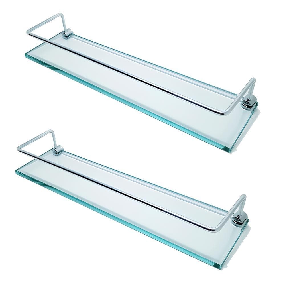 Prateleira de vidro 40x10 com aramado