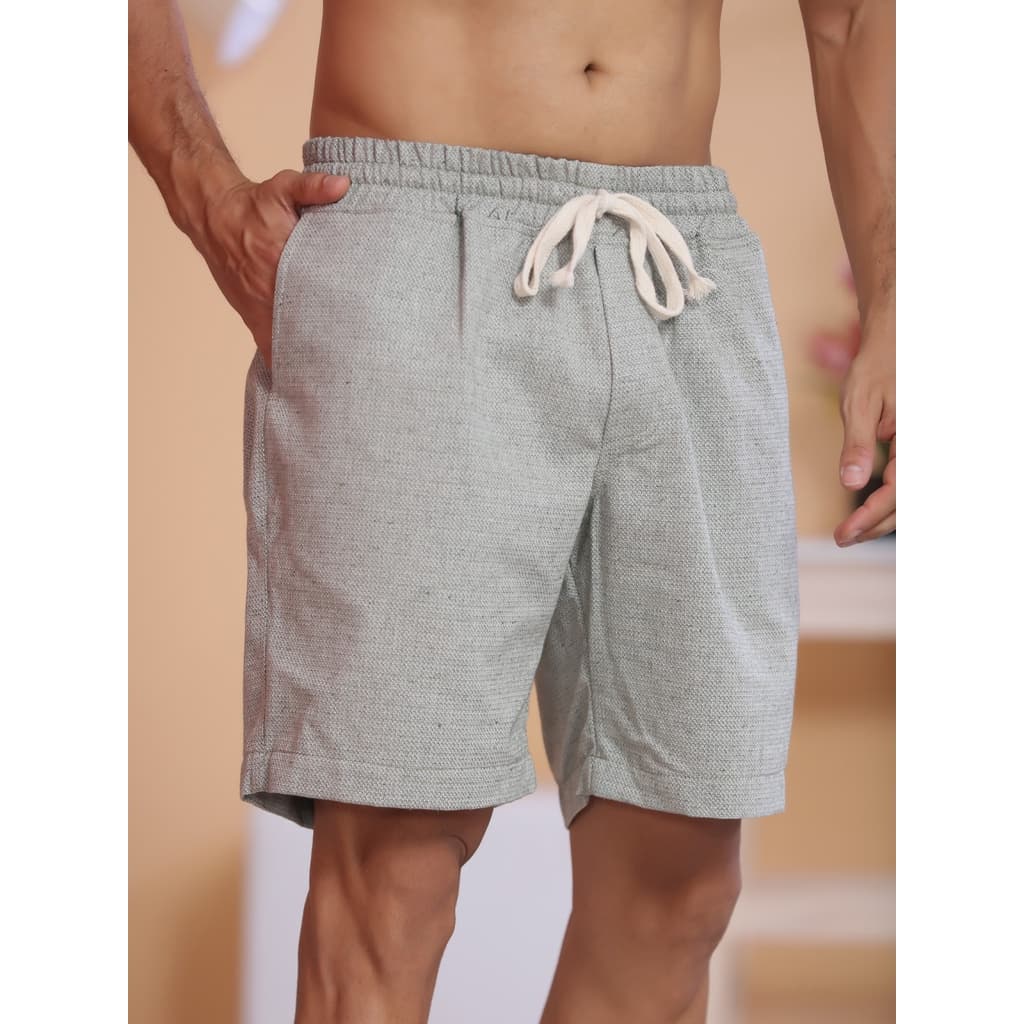 Bermuda Short Masculina Tecido Linho Confort com Bolso