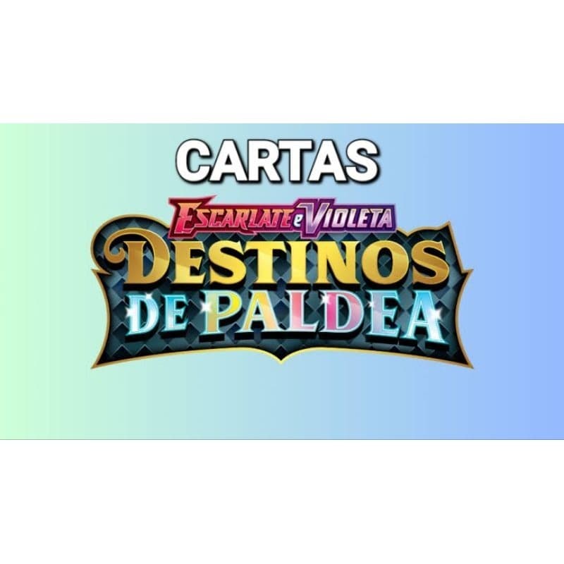 Cartas Pokémon Coleção Destinos de Paldea Original Holográficas