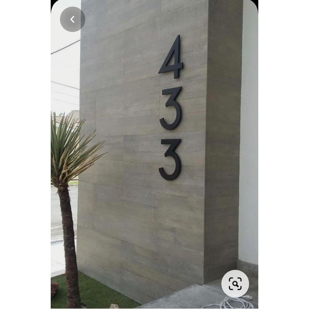 número para residência, casa, prédio, apartamento 30 cm em acm (valor da unidade)