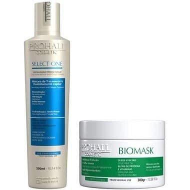 Realinhamento Select One 300ml + Máscara Biomask 300g Prohall