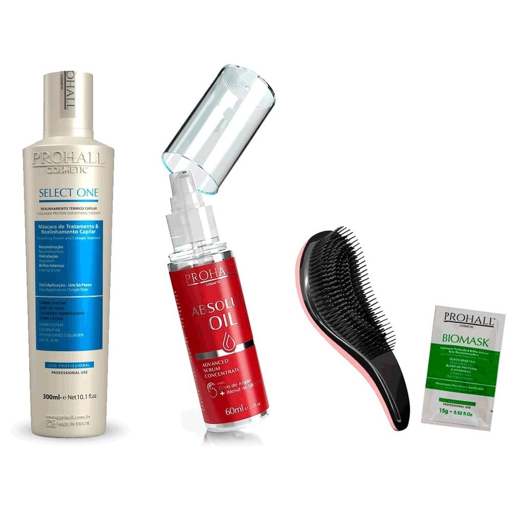 Select One Prohall 300ml + Absoluto Oil 60ml +Escova/Sachê