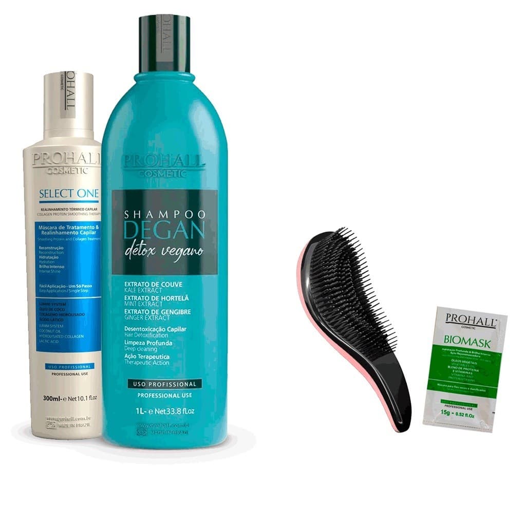 Select One 300ml + Shampo Anti Resíduo Prohall +Escova/Sachê