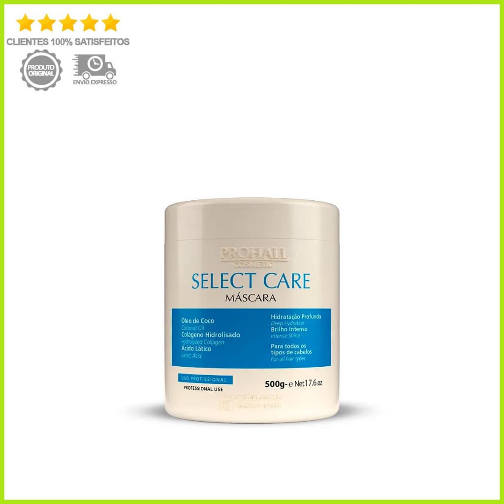 Máscara Pós Realinhamento Select Care Prohall Pós Química 500g