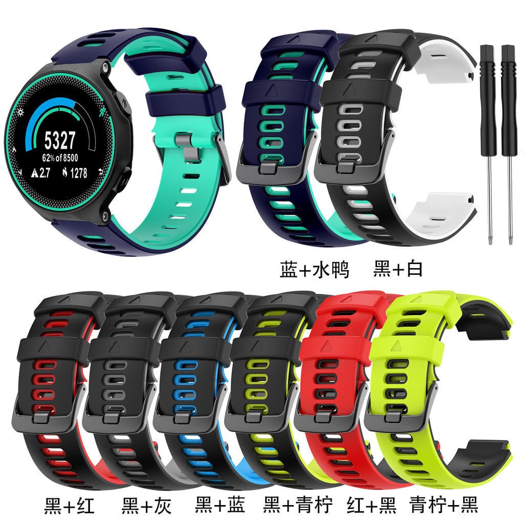 Bracelete De Silicone Para Garmin Forerunner 735xt 235lite 230 22 Pulseira De Relógio Reposição Esportiva Approach S20