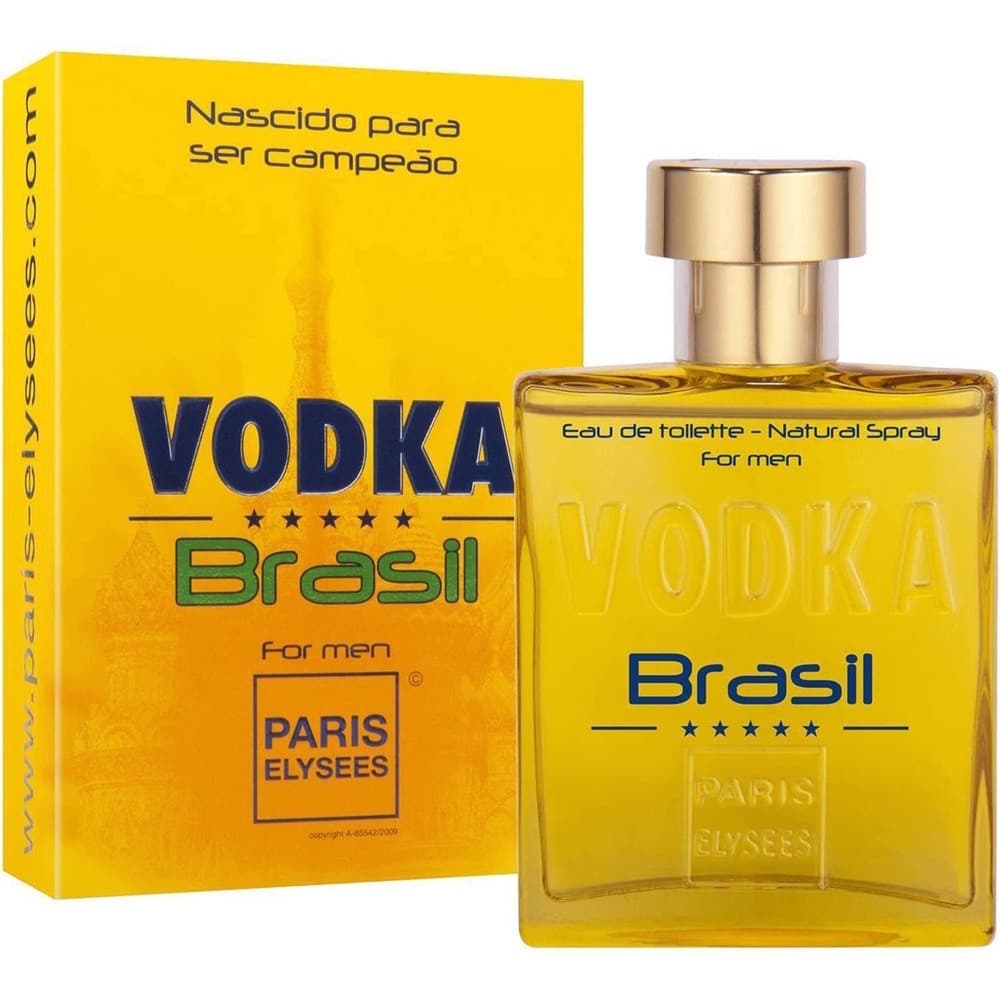 Perfume Vodka Brasil Amarelo 100ml Paris Elysees